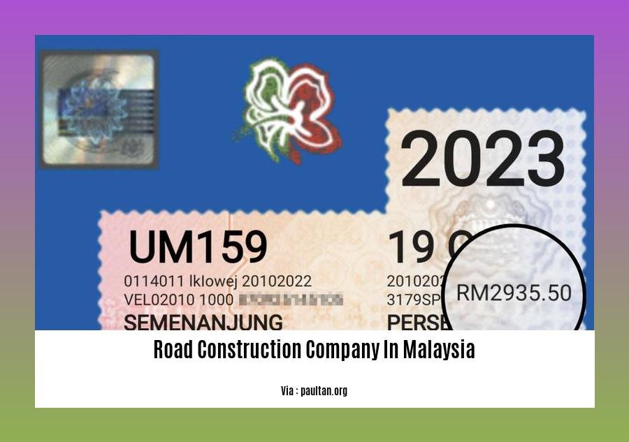 road construction company in malaysia