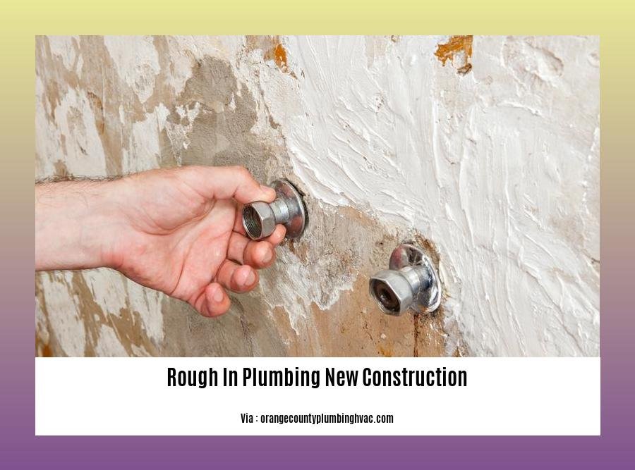 rough in plumbing new construction
