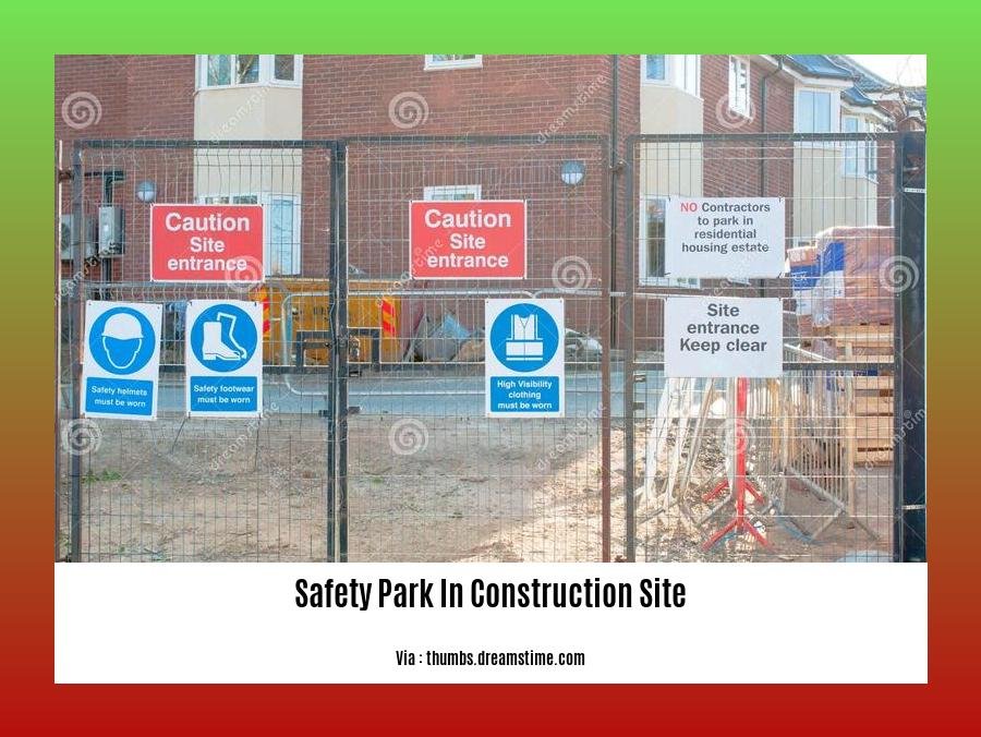 safety park in construction site