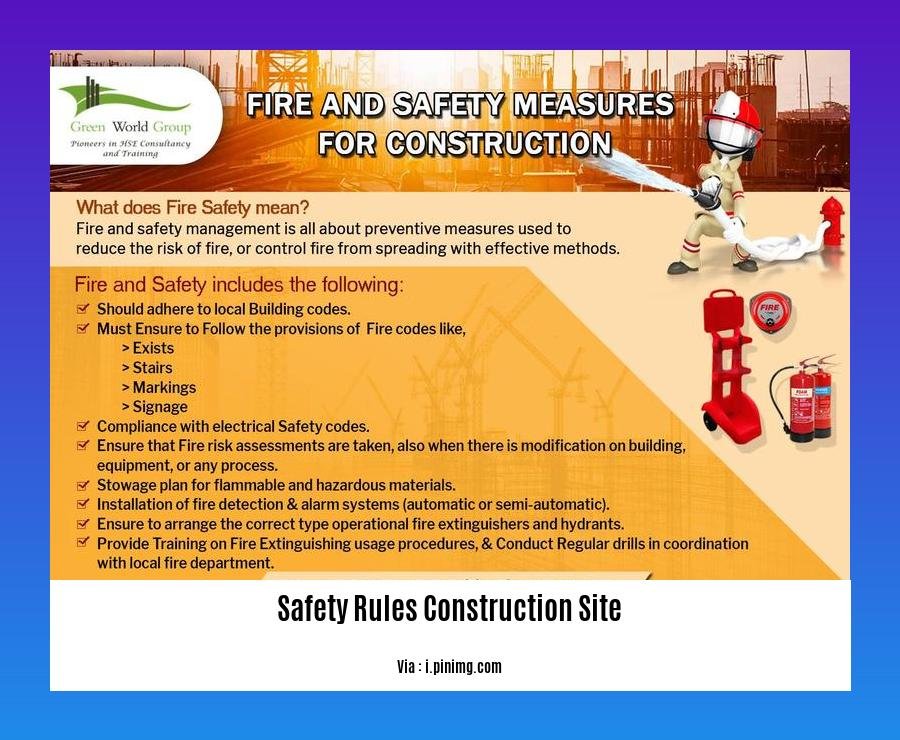 safety rules construction site