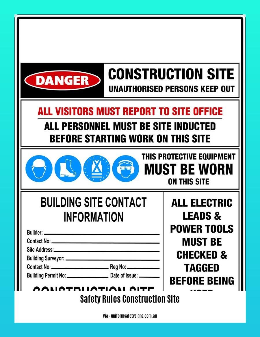 safety rules construction site