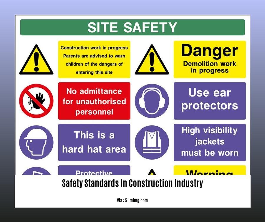 safety standards in construction industry