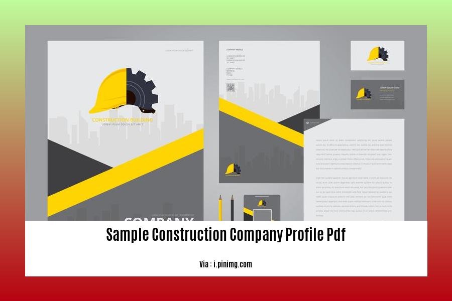 sample construction company profile pdf