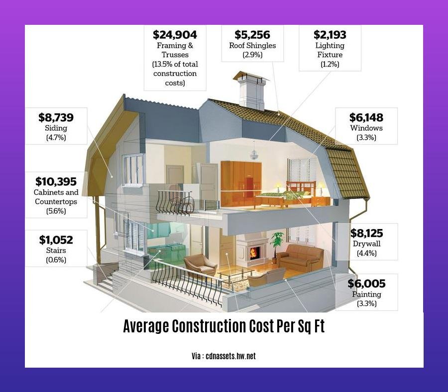 average construction cost per sq ft