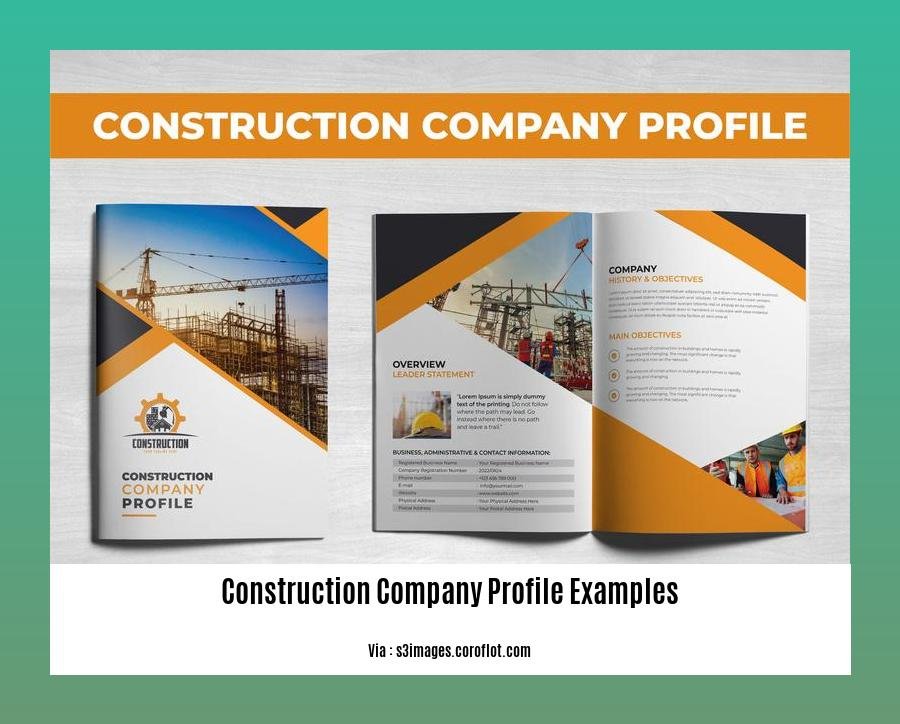 construction company profile examples