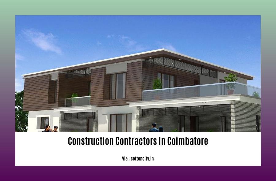 construction contractors in coimbatore