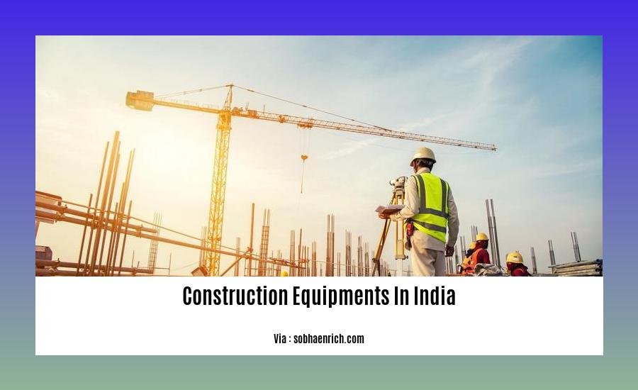 construction equipments in india