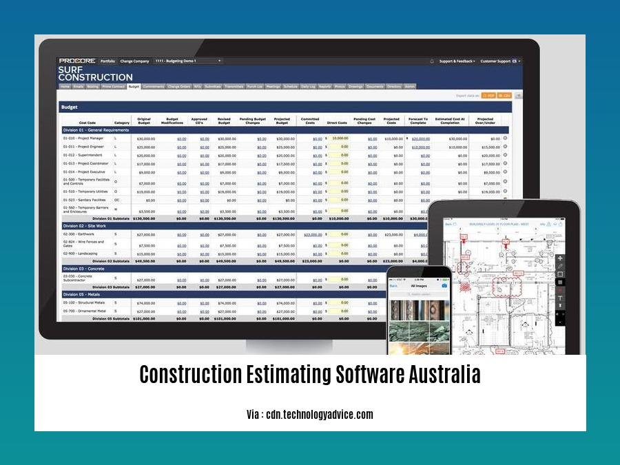 construction estimating software australia