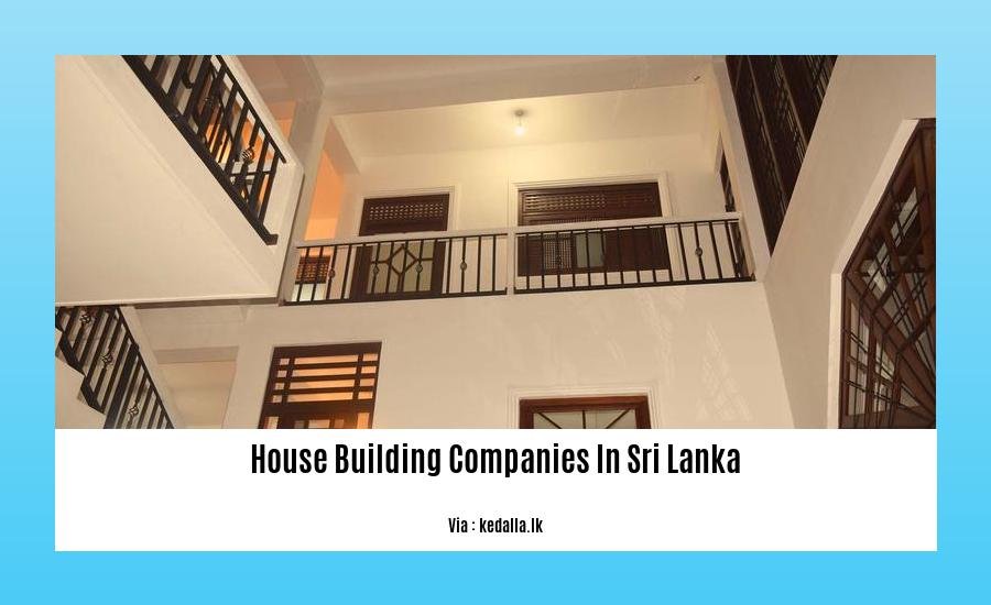 house building companies in sri lanka