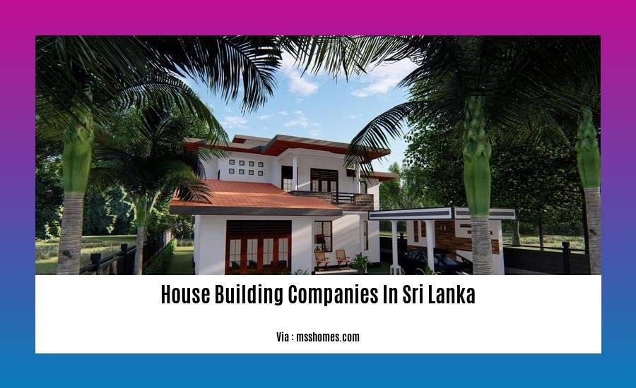 house building companies in sri lanka