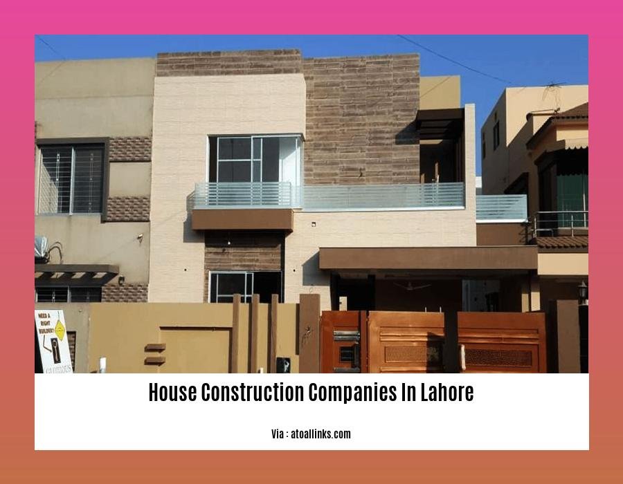 house construction companies in lahore