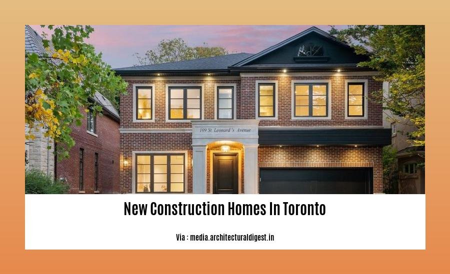 new construction homes in toronto