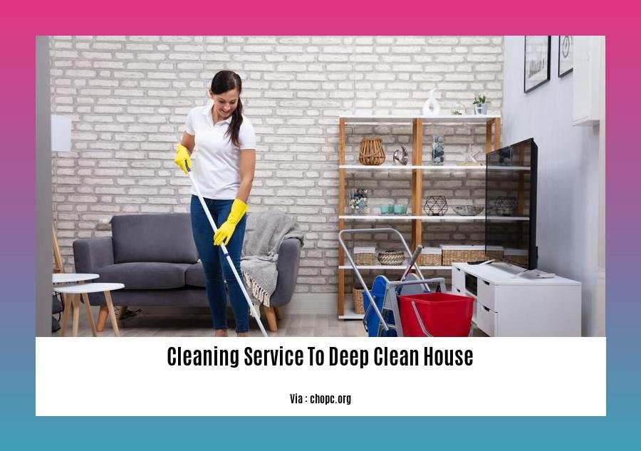 cleaning service to deep clean house