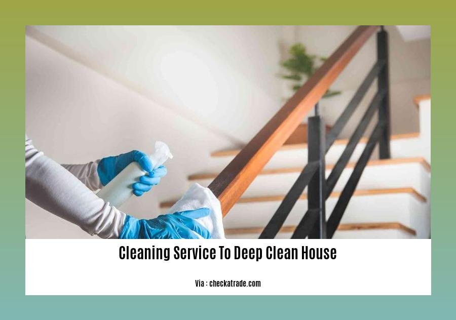 cleaning service to deep clean house