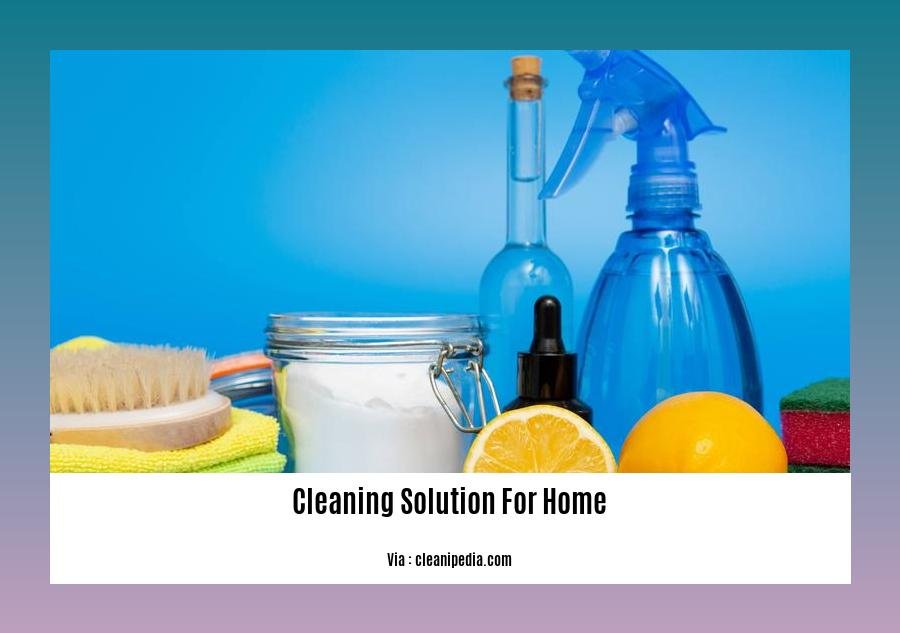 cleaning solution for home