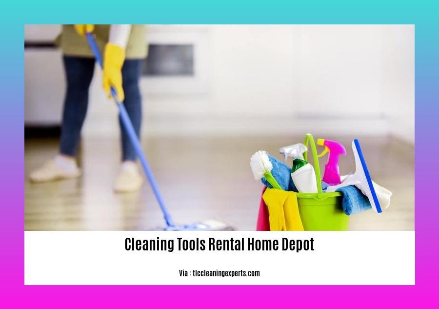 cleaning tools rental home depot