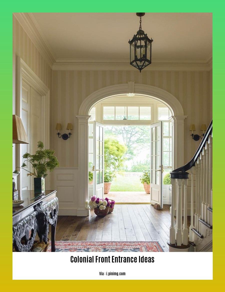 colonial front entrance ideas