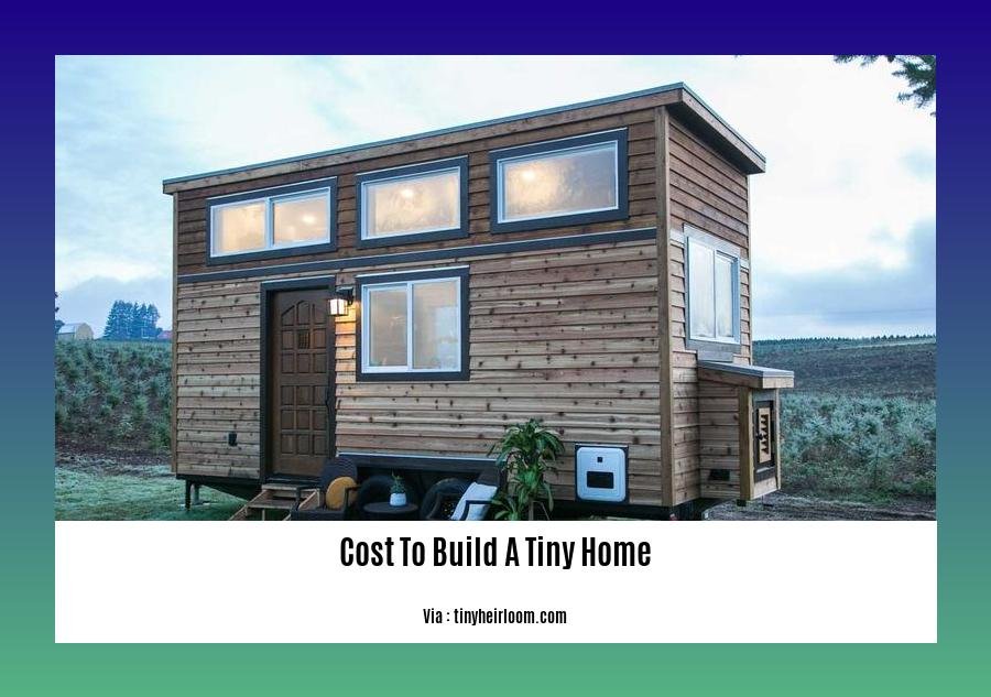 cost to build a tiny home