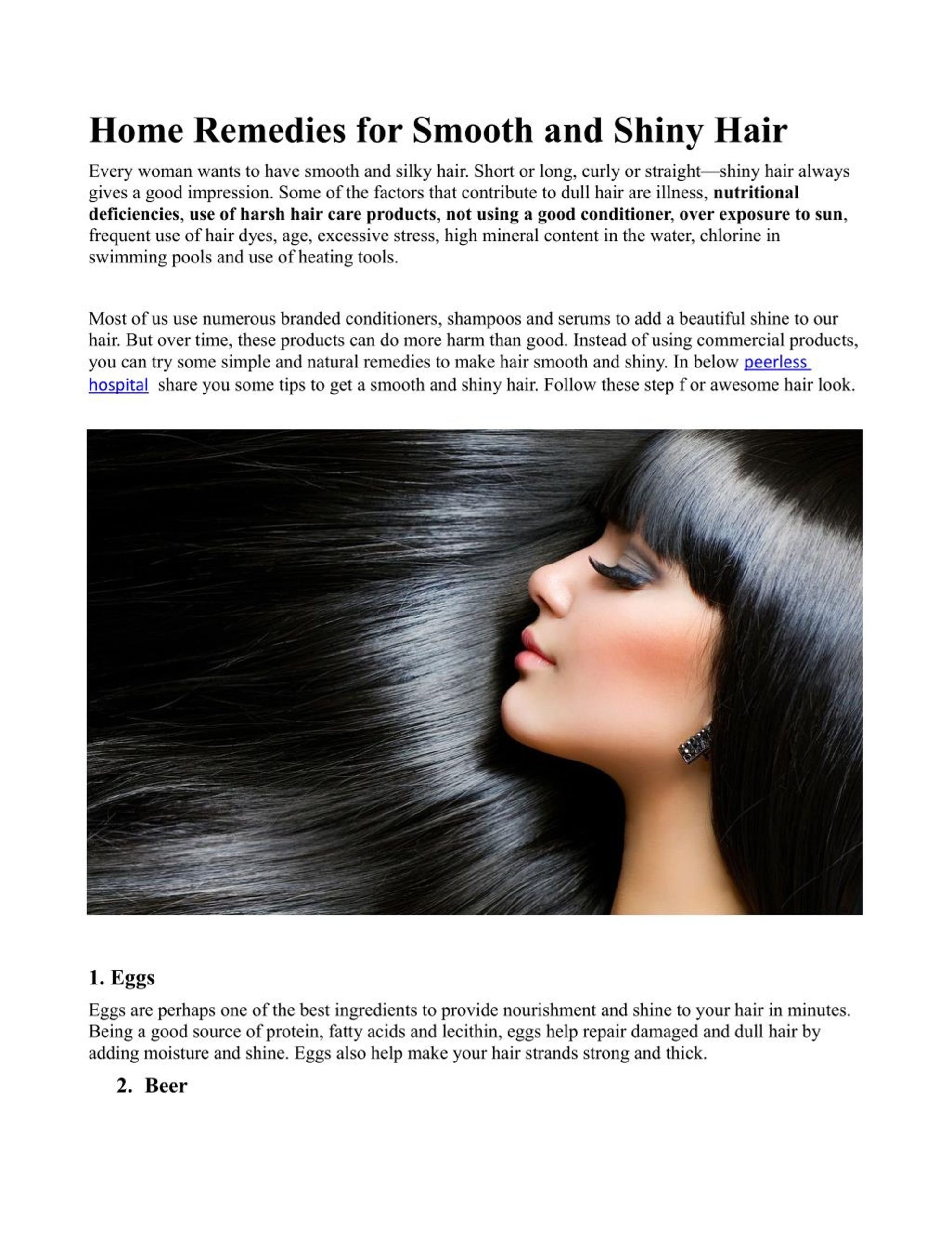best home remedies for smooth and silky hair