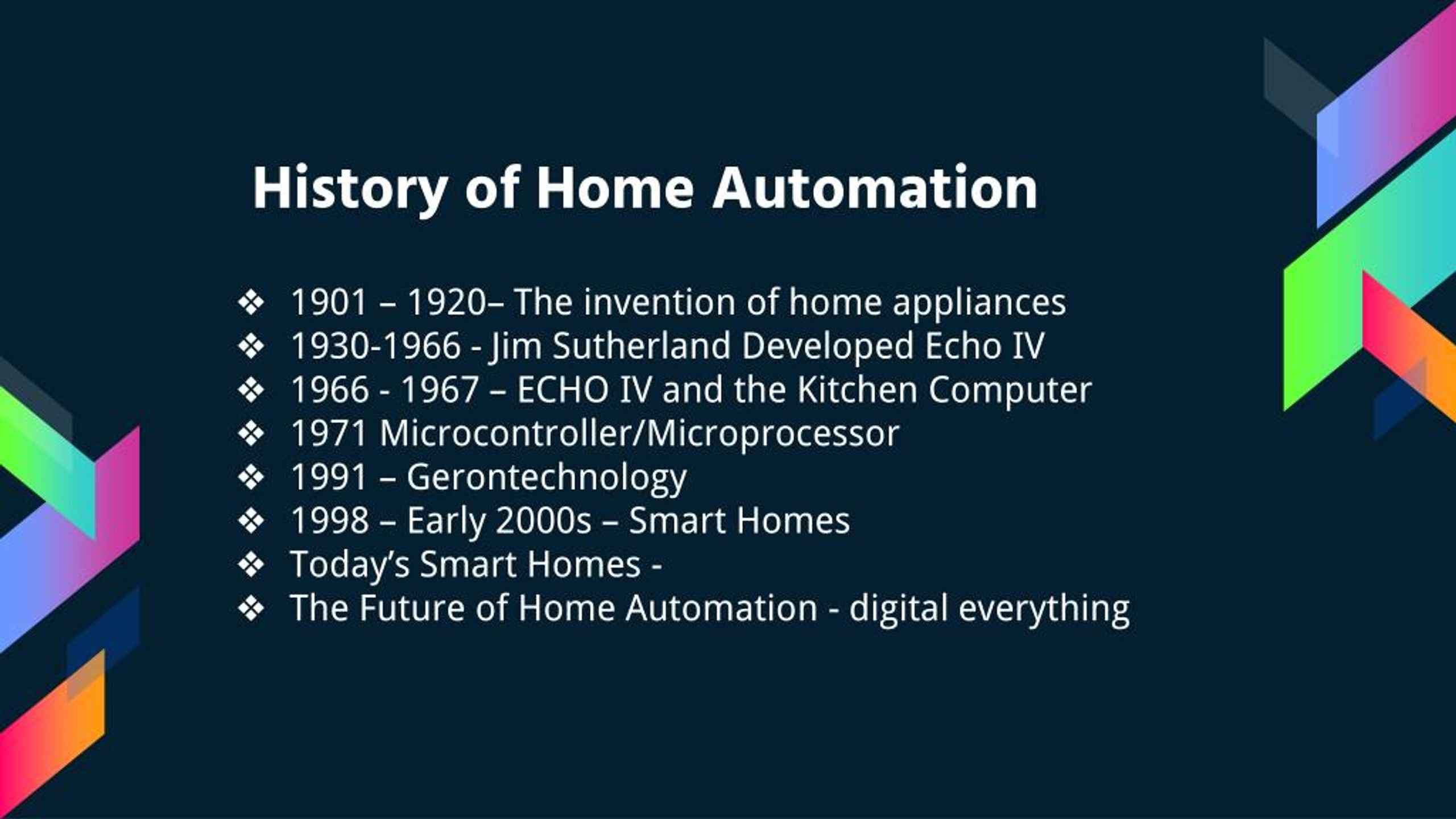 history of home automation