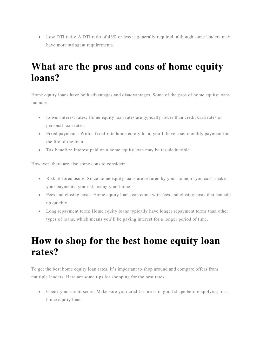 home equity loan rates huntington