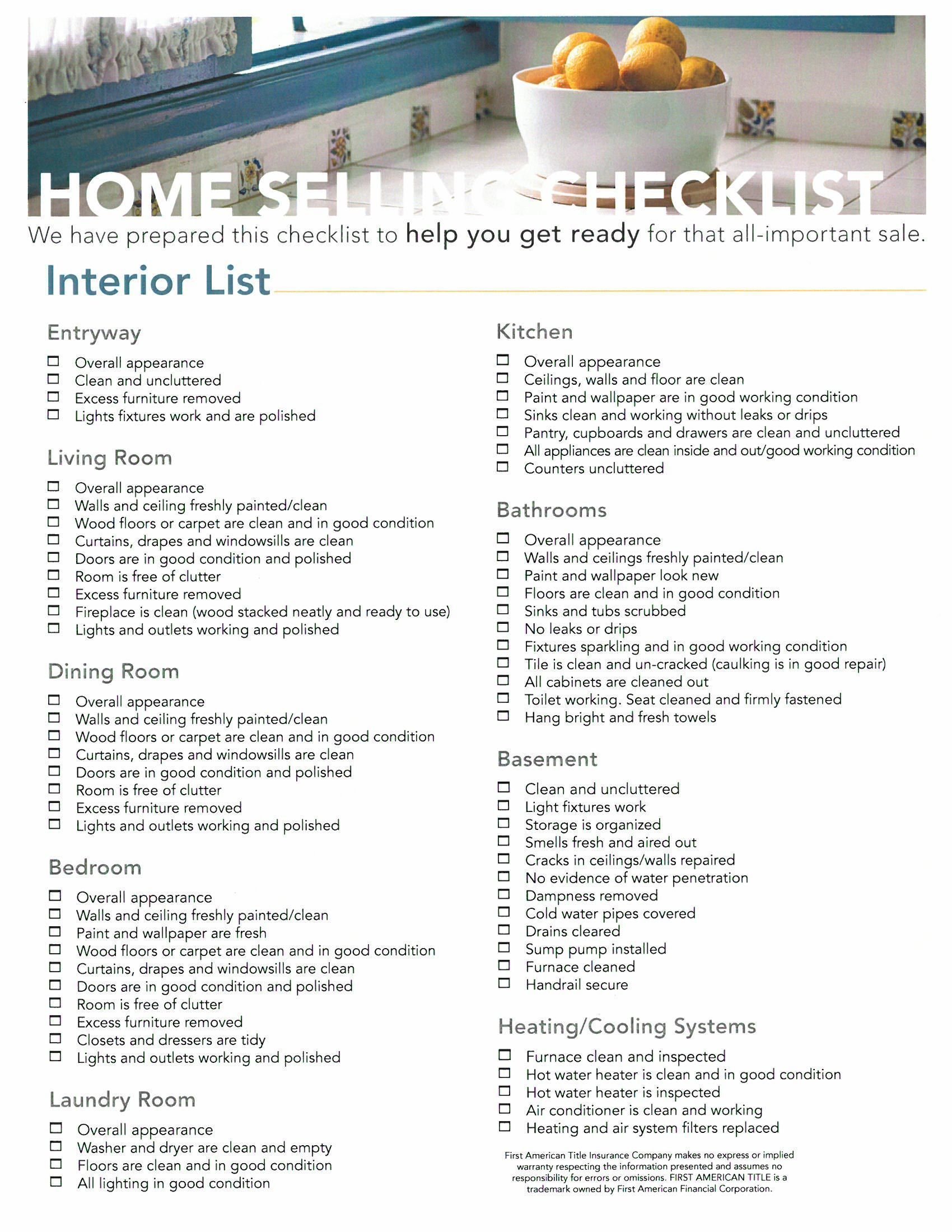 home features list