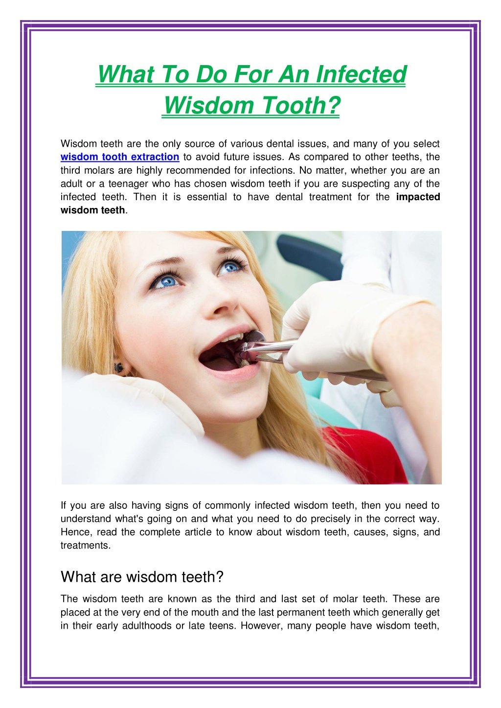 home remedies for infected wisdom tooth