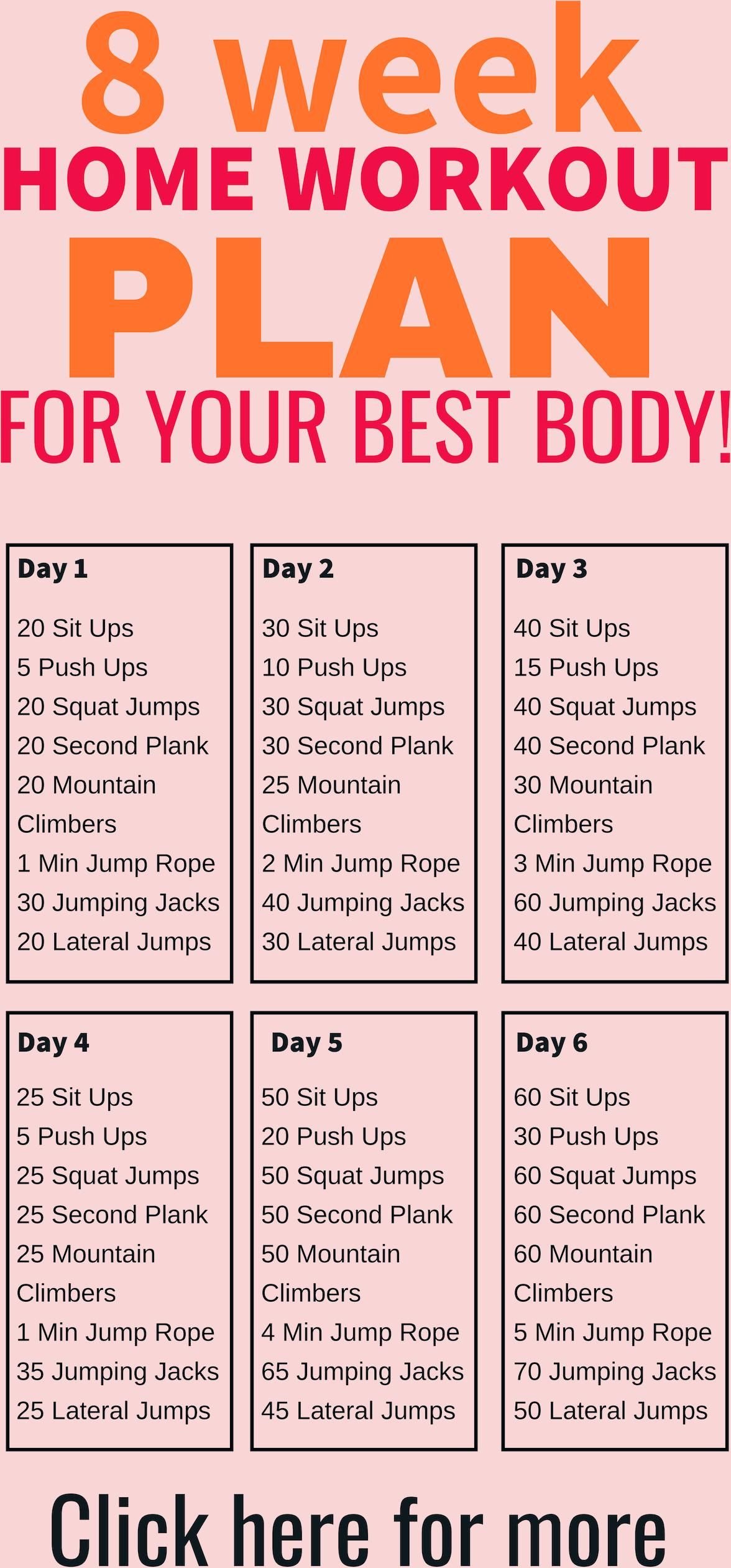 home workout plan pdf