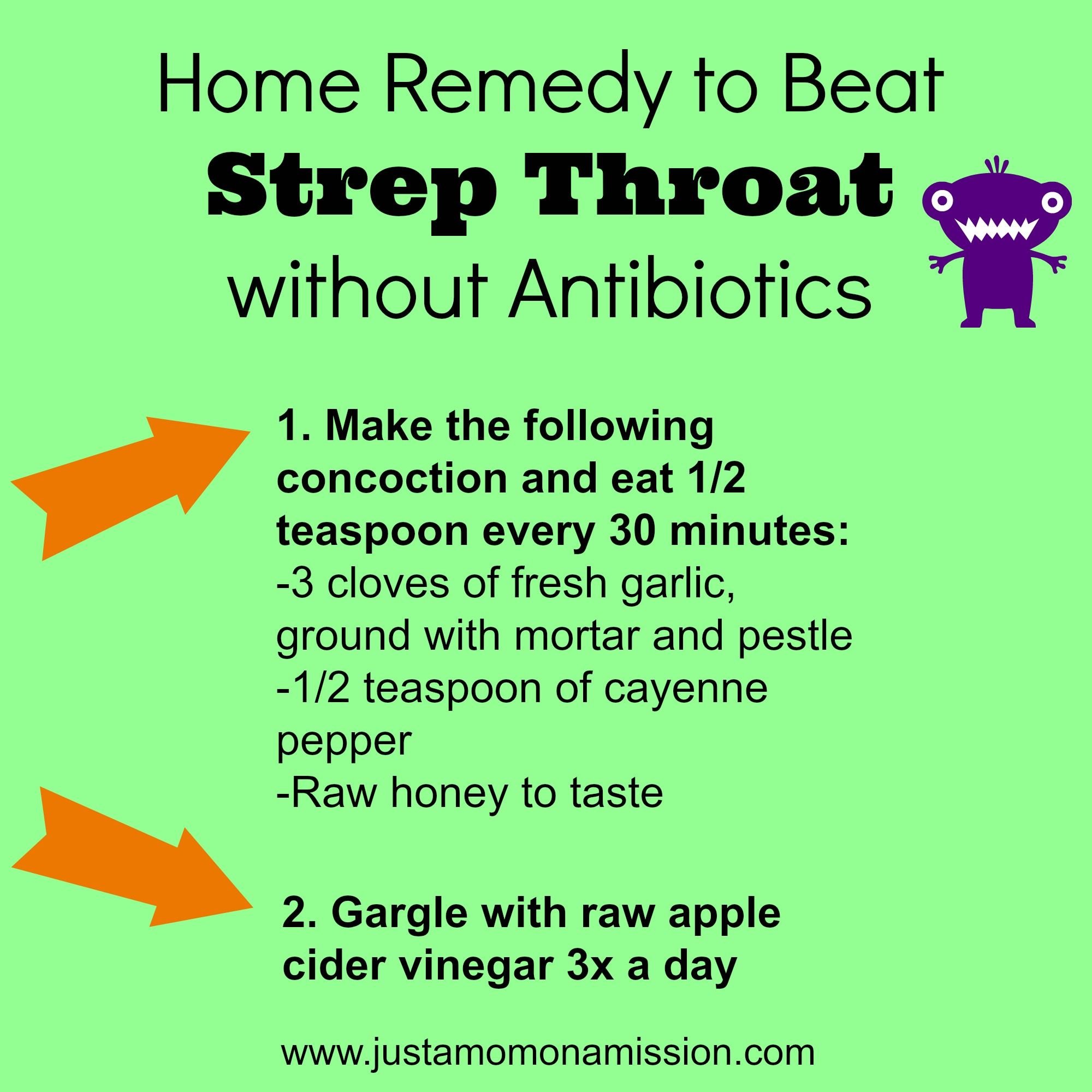 homeopathy for strep throat