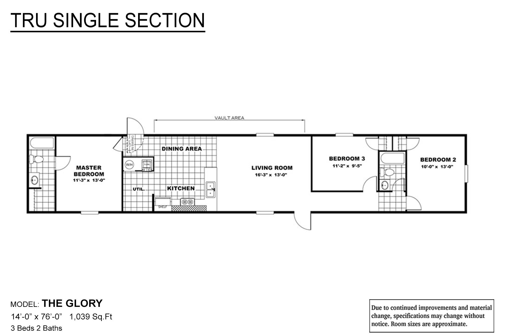 2 bedroom two bedroom single wide mobile home floor plans