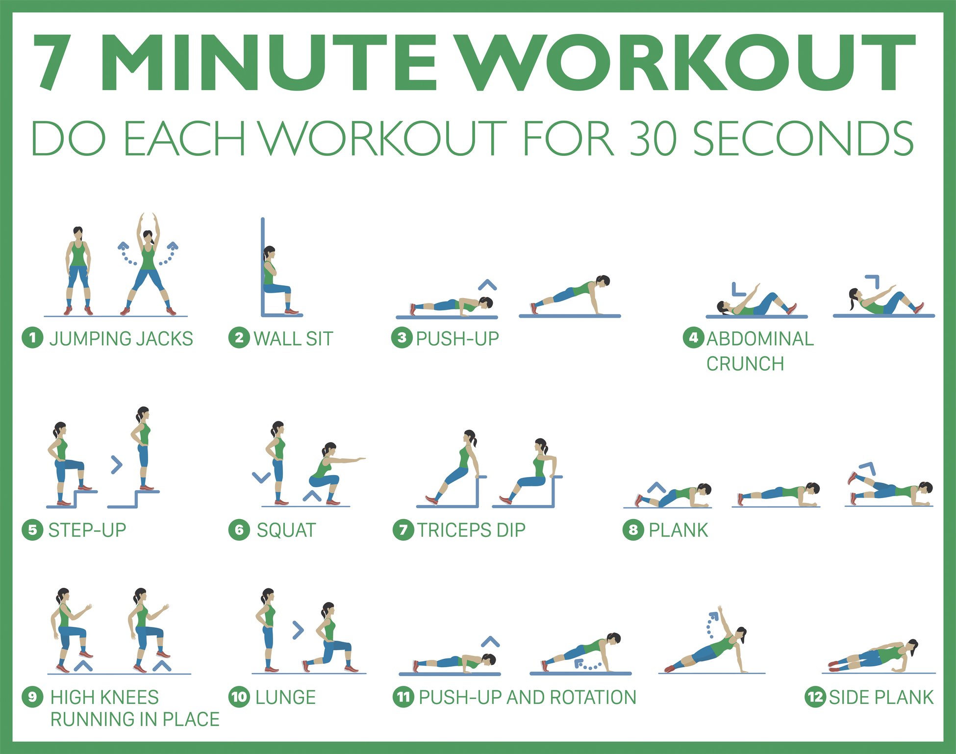 7 exercises to do everyday at home