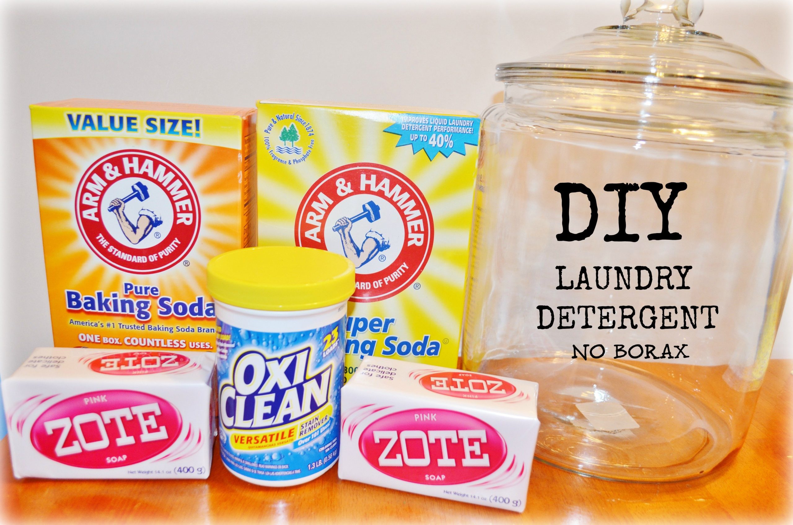 homemade laundry detergent with baking soda