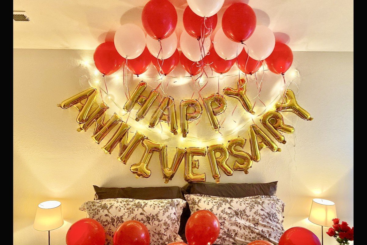 simple anniversary decor at home